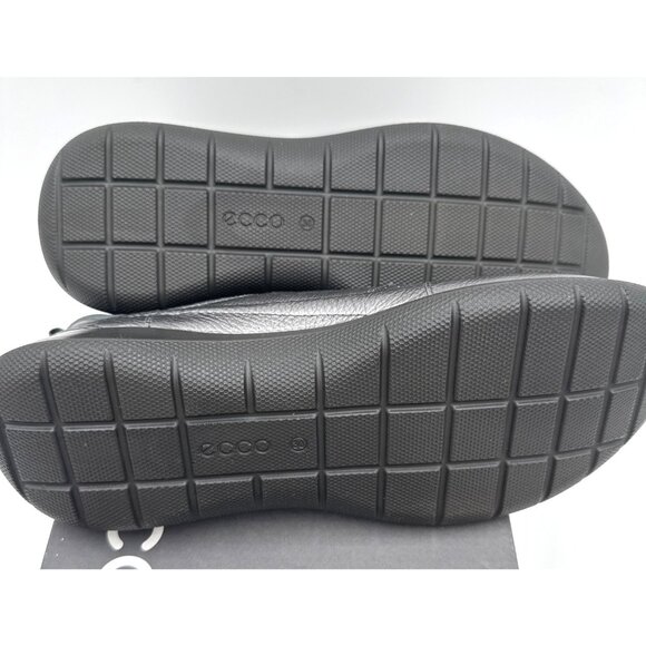 NWT Ecco Soft 5 Toggle Women's EU 38 US 7 Dark Shadow Gray Metalic Leather Shoes - Picture 7 of 10